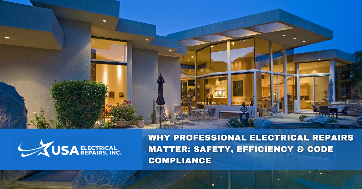 Why Professional Electrical Repairs Matter: Safety, Efficiency & Code Compliance