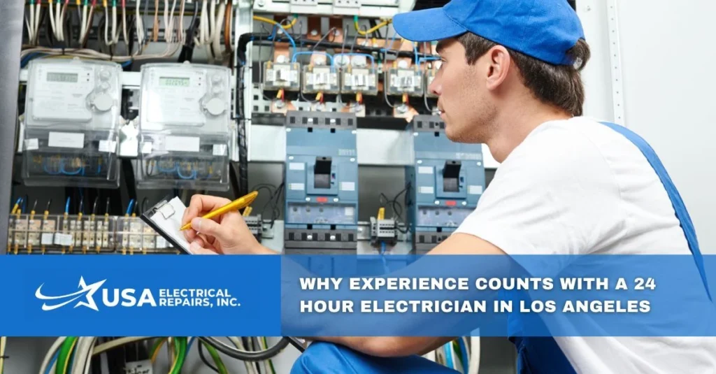 why experience counts with a  hour electrician in los angeles