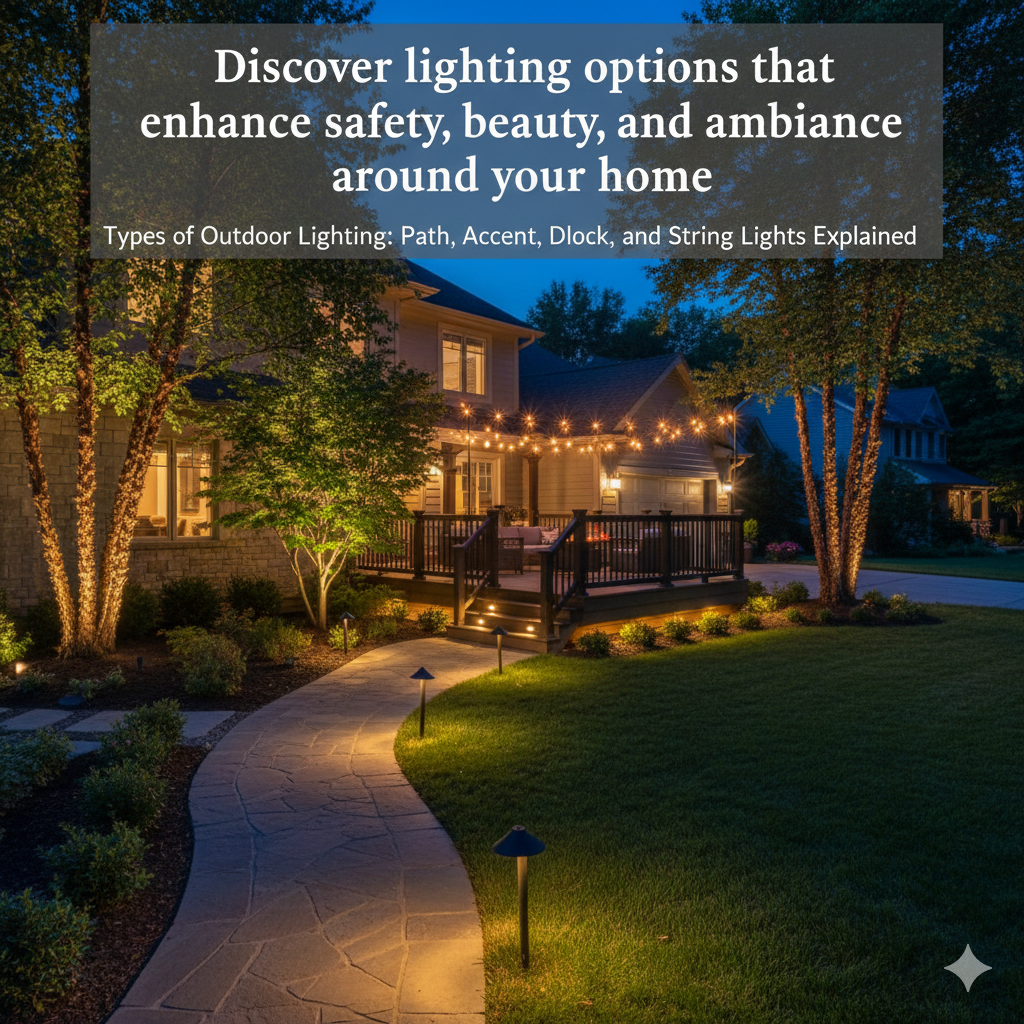 types of outdoor lighting